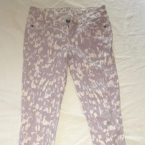 Vanilla Star Purple and White Pattern Pants